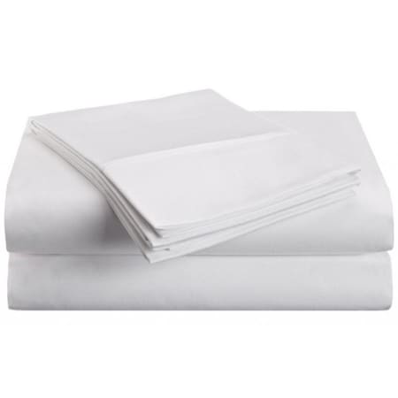 Vanessa Collection Microfiber Full Sheet Set Solid White MF1500FLSH SLWH